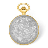 Charles Hubert 2-tone Shield Hunter Case Skeleton Dial Pocket Watch