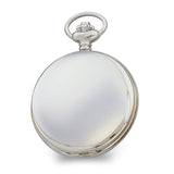Charles Hubert Chrome Finish Grey Dial Quartz Pocket Watch