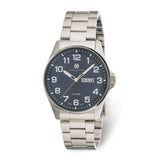 Charles Hubert Stainless Steel Blue Dial Watch