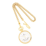 Charles Hubert Gold Finish White Dial Gold Pocket Watch