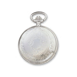 Charles Hubert Chrome-finish White Dial Three Hands Pocket Watch