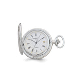Charles Hubert Chrome-finish White Dial Three Hands Pocket Watch