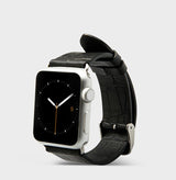 Real Leather Crocodile Texture Watch Strap