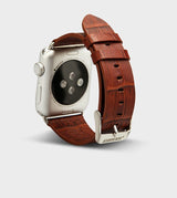 Real Leather Crocodile Texture Watch Strap