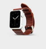 Real Leather Crocodile Texture Watch Strap