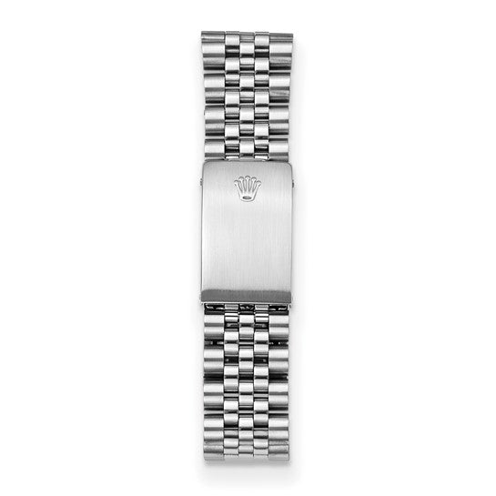 Swiss Crown™ USA Pre-owned Rolex-Independently Certified Steel 36mm Jubilee Datejust Teal Diamond Dial and 18k Fluted Bezel Watch