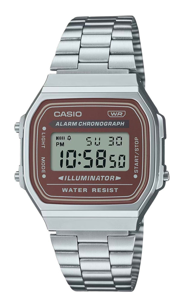 Casio Vintage Digital Stainless Steel Bracelet Quartz A168WA-5A Men's Watch