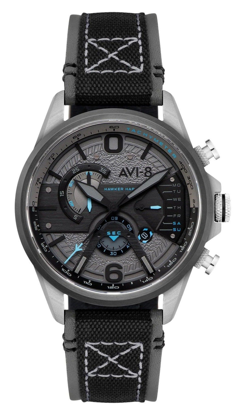 AVI-8 Hawker Harrier Dual Retrograde Chronograph Smoke Grey Dial Quartz AV-4056-08 Men's Watch