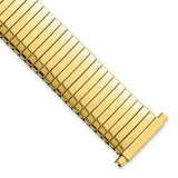 DeBeer 16-21mm Mens Gold-tone Stainless Steel Thin-Flexo Expansion Link 6.5 inch Watch Band