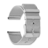 DeBeer 20mm Two-Piece Milanese Style Stainless Steel Fine Mesh 7.5 inch Watch Strap