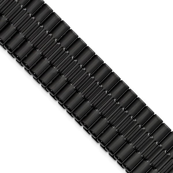 Gilden for Apple 42/44mm Smart Watch Mens Long Black Stainless Steel 7.5 inch Expansion Watch Band