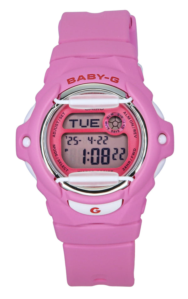 Casio Baby-G Digital Pink Resin Strap Quartz BG-169CH-4 200M Womens Watch
