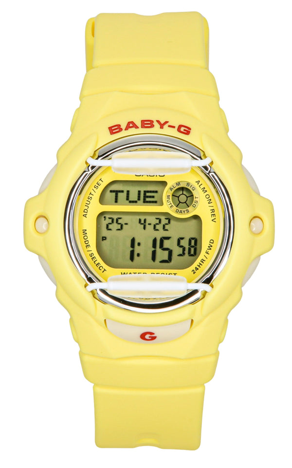 Casio Baby-G Digital Yellow Resin Strap Quartz BG-169CH-9 200M Womens Watch