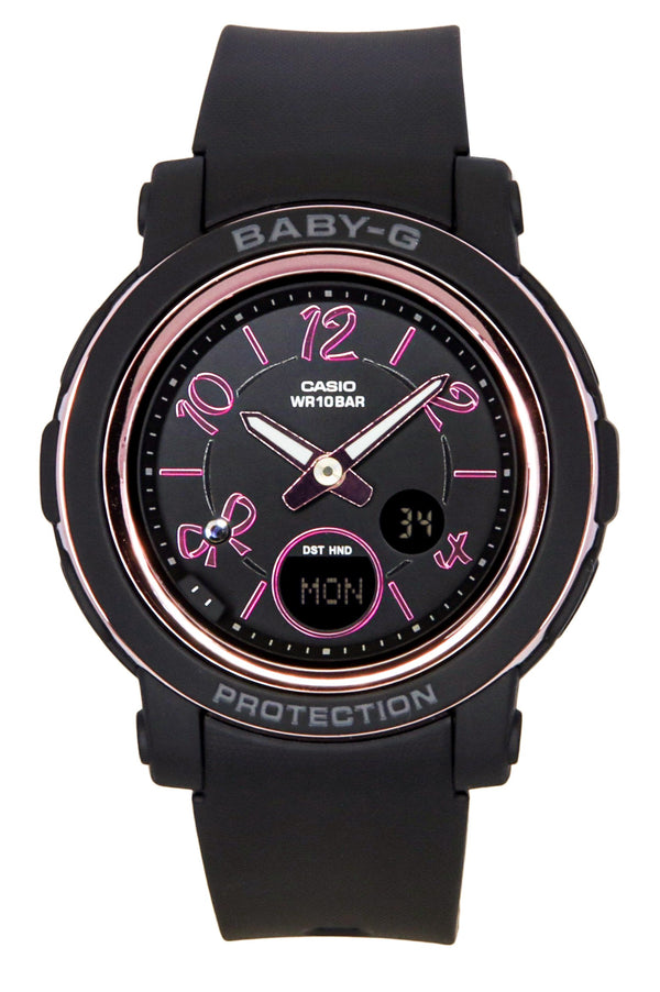 Casio Baby-G Analog Digital Resin Strap Black Dial Quartz BGA-290RA-1A 100M Womens Watch
