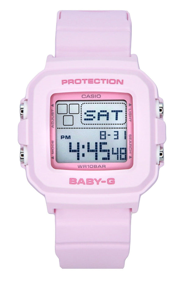 Casio Baby-G Digital Resin Strap Pink Dial Quartz BGD-10-4 100M Women's Watch