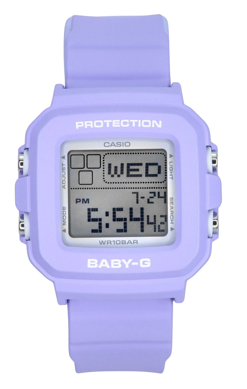 Casio Baby-G Plus Digital 30th Anniversary Purple Resin Strap Quartz BGD-10K-6 100M Women's Watch With Special Holder