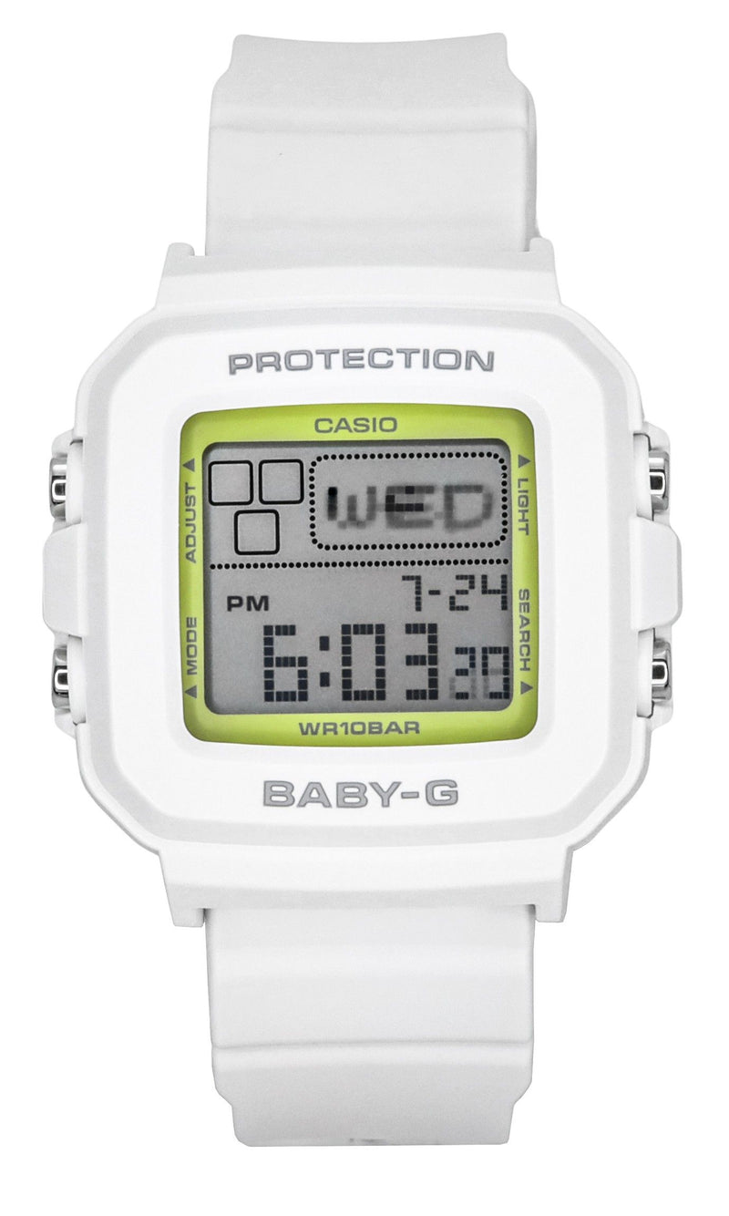 Casio Baby-G Plus Digital 30th Anniversary White Resin Strap Quartz BGD-10K-7 100M Women's Watch With Special Holder