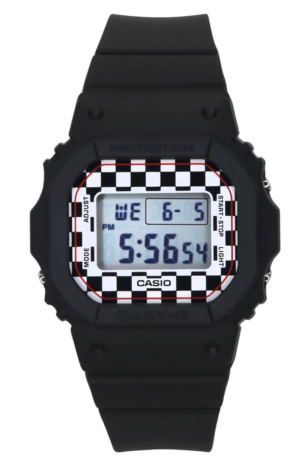 Casio Baby-G Skater Fashion Digital Black Resin Strap Quartz BGD-565GS-1 100M Women's Watch