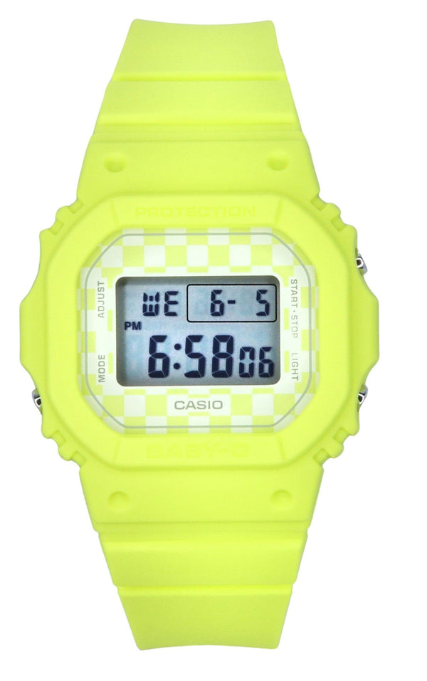 Casio Baby-G Skater Fashion Digital Light Green Resin Strap Quartz BGD-565GS-9 100M Women's Watch