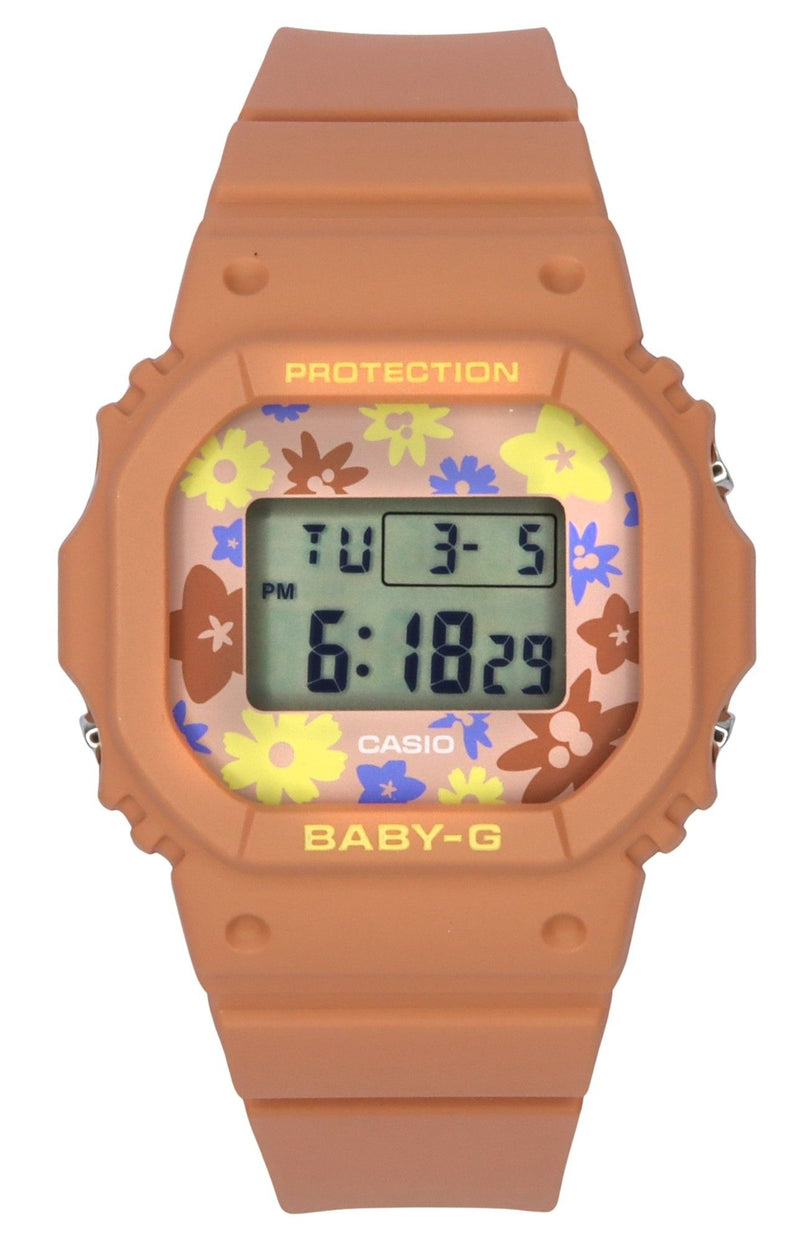 Casio Baby-G Retro Flower Field Digital Resin Strap Quartz BGD-565RP-4 100M Women's Watch