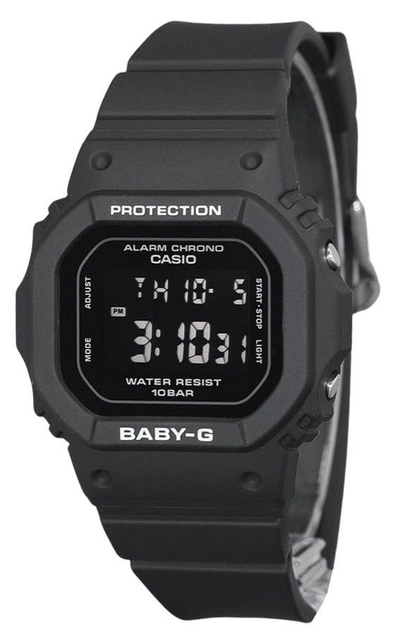 Casio Baby-G Digital Black Resin Strap Quartz BGD-565U-1 100M Women's Watch