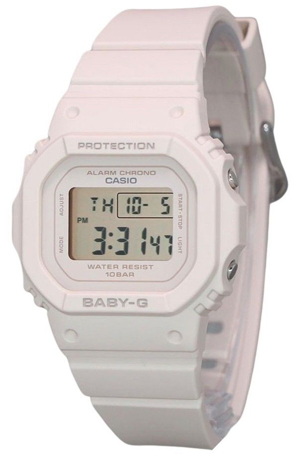 Casio Baby-G Digital Beige Pink Resin Strap Quartz BGD-565U-4 100M Women's Watch