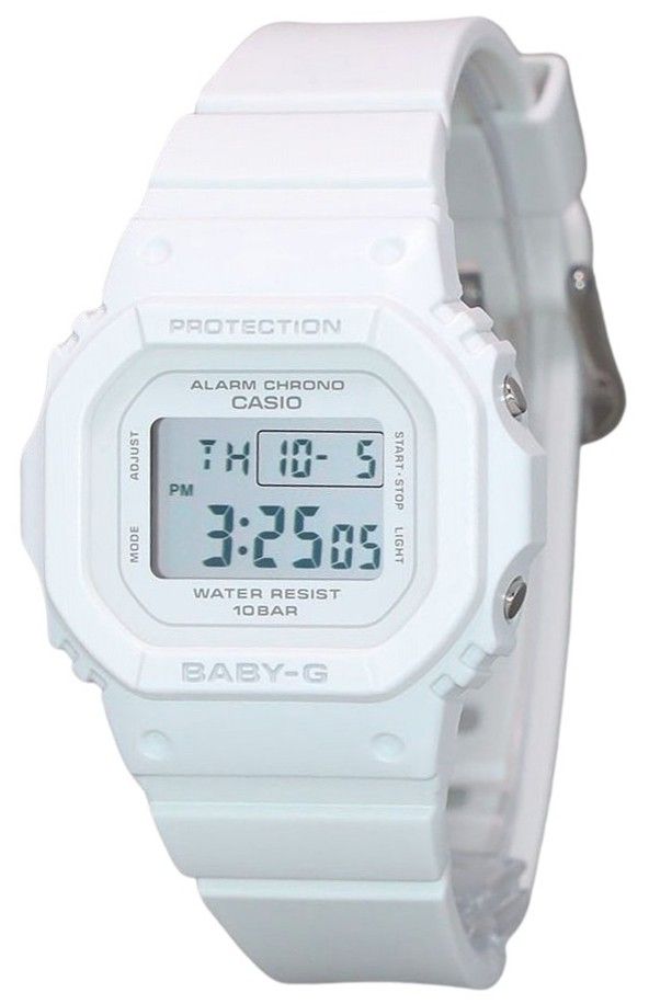 Casio Baby-G Digital White Resin Strap Quartz BGD-565U-7 100M Women's Watch