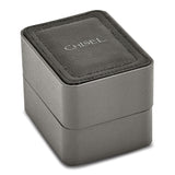 Chisel Matte Black IP-plated Black Dial Black Leather Band with Quick Release Watch