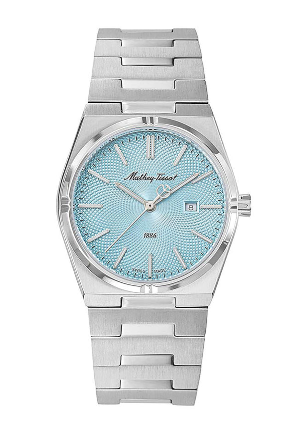 Mathey-Tissot Zeus Stainless Steel Blue Dial Quartz D118SK Women's Watch