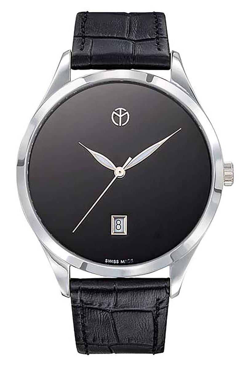 Mathey-Tissot Urban Leather Strap Black Dial Quartz D411NM Women's Watch