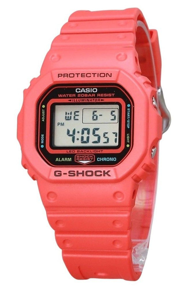 Casio G-Shock Digital Energy Park Series Red Bio Based Resin Strap Quartz DW-5600EP-4 200M Men's Watch