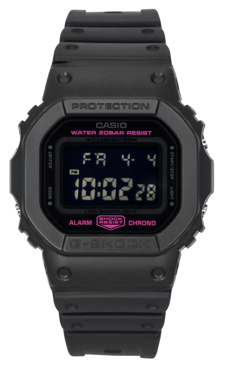 Casio G-Shock Digital Pink Ribbon Bio-Based Resin Strap Quartz DW-5600PK-1 200M Womens Watch