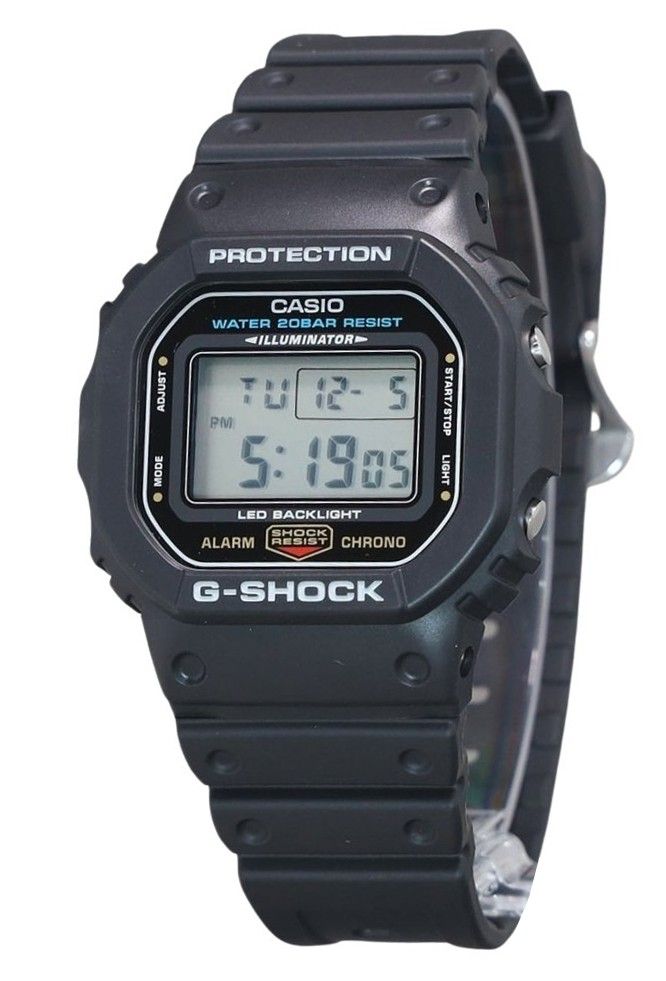 Casio G-Shock Digital Resin Strap Quartz DW-5600UE-1 200M Men's Watch