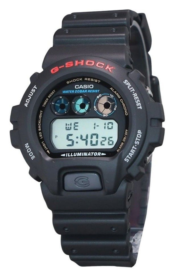 Casio G-Shock Digital Resin Strap Quartz DW-6900U-1 200M Men's Watch