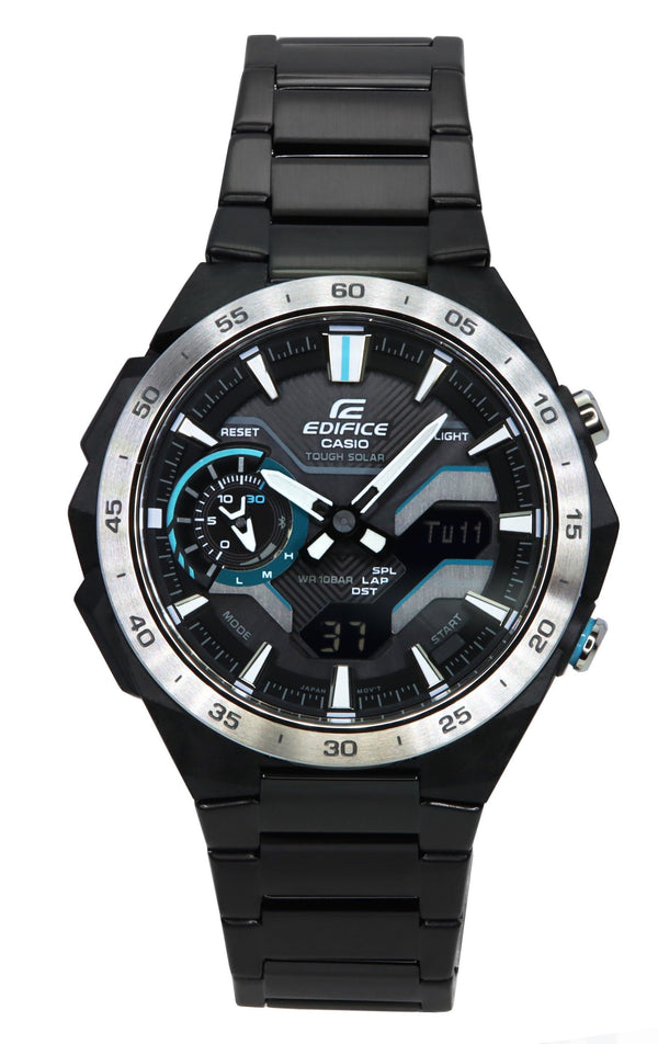 Casio Edifice Windflow Analog Digital Smartphone Link Black Dial Solar ECB-2200DD-1A 100M Men's Watch