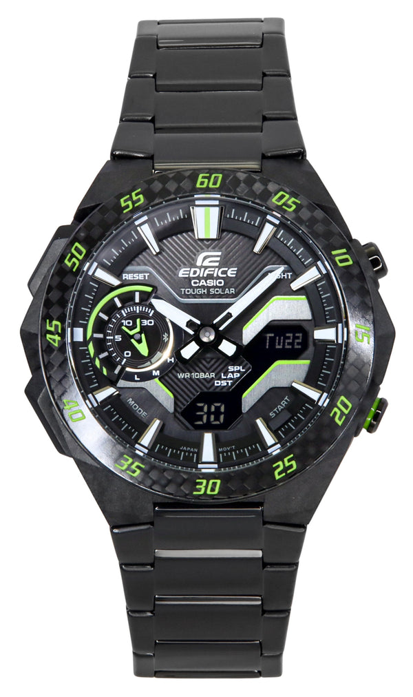 Casio Edifice Windflow Analog Digital Smartphone Link Black Dial Tough Solar ECB-2200RC-1A3 100M Mens Watch