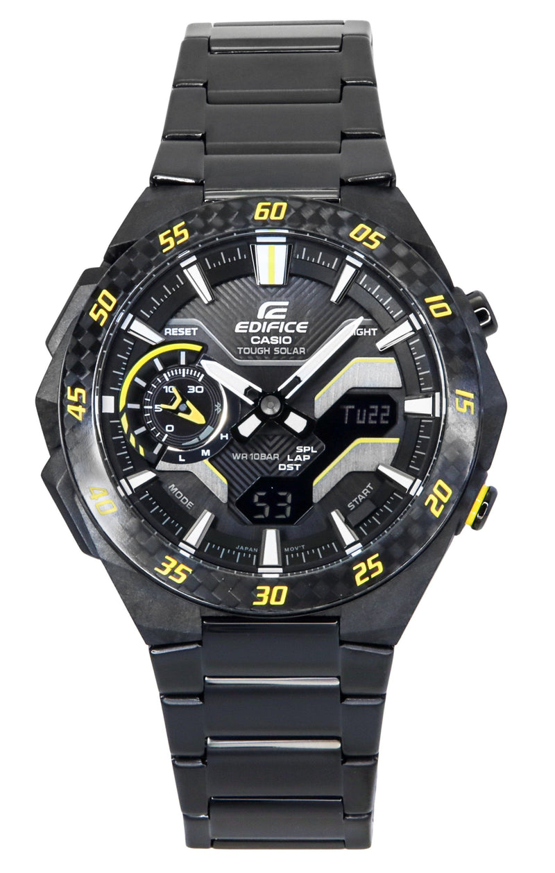 Casio Edifice Windflow Analog Digital Smartphone Link Black Dial Tough Solar ECB-2200RC-1A9 100M Mens Watch
