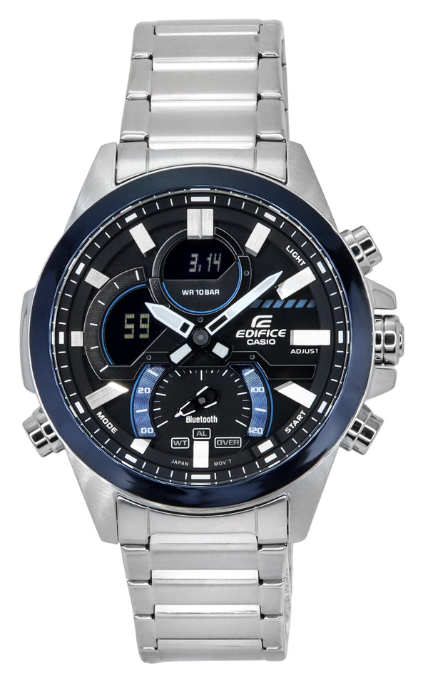 Casio Edifice Smartphone Link Analog Digital Grey Dial Quartz ECB-30DB-1A 100M Men's Watch