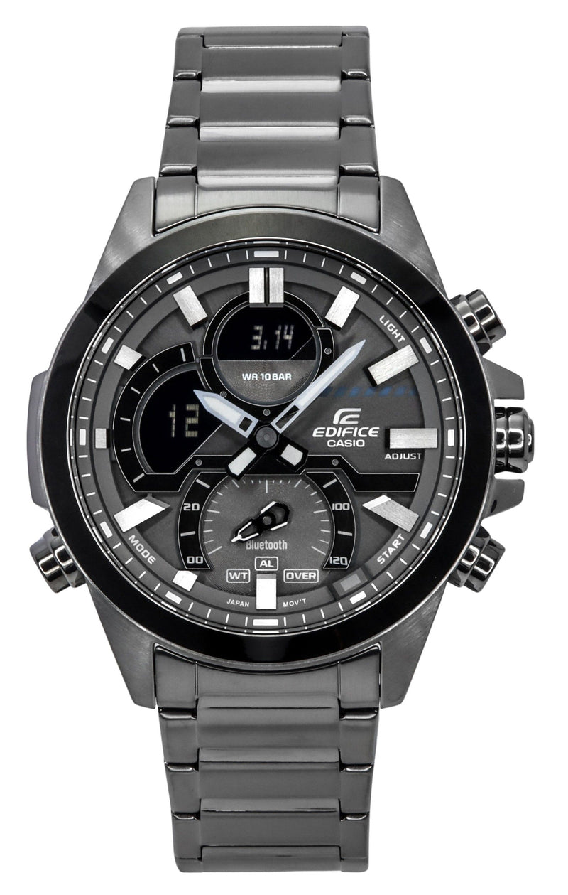 Casio Edifice Smartphone Link Model Bluetooth Analog Digital Grey Dial Quartz ECB-30DC-1B 100M Men's Watch