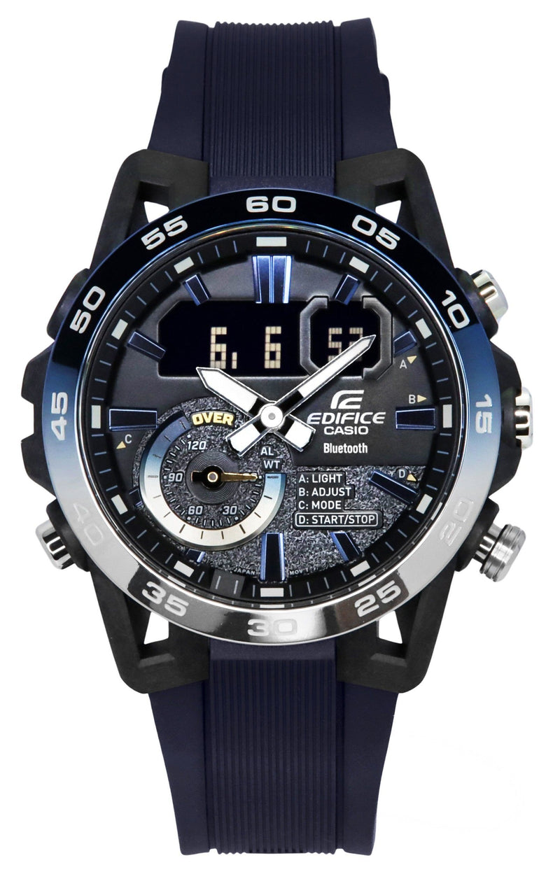 Casio Edifice Sospensione Nighttime Drive Analog Digital Smartphone Link Quartz ECB-40NP-1A 100M Men's Watch