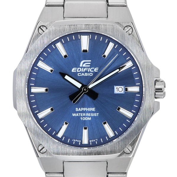 Casio Edifice Sapphire Crystal Analog Stainless Steel Blue Dial
