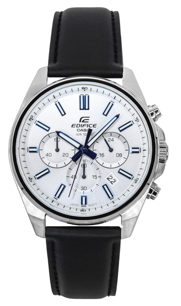 Casio Edifice Analog Standard Chronograph White Dial Quartz EFV-650L-7AV 100M Mens Watch