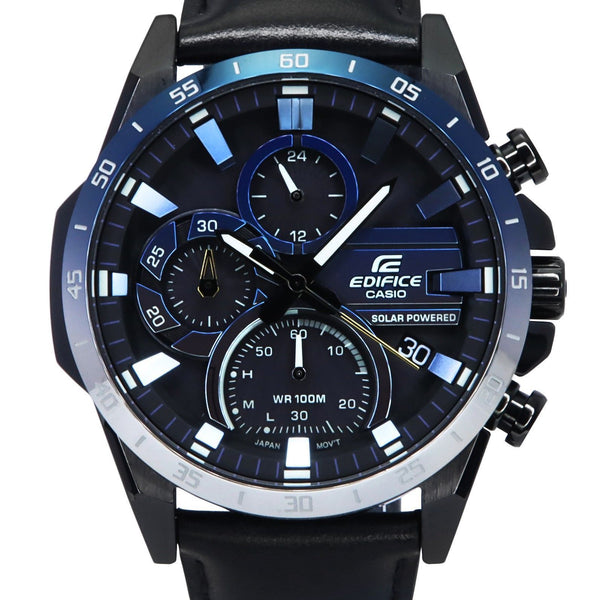 Casio Edifice Nighttime Drive Series Analog Chronograph Black Dial