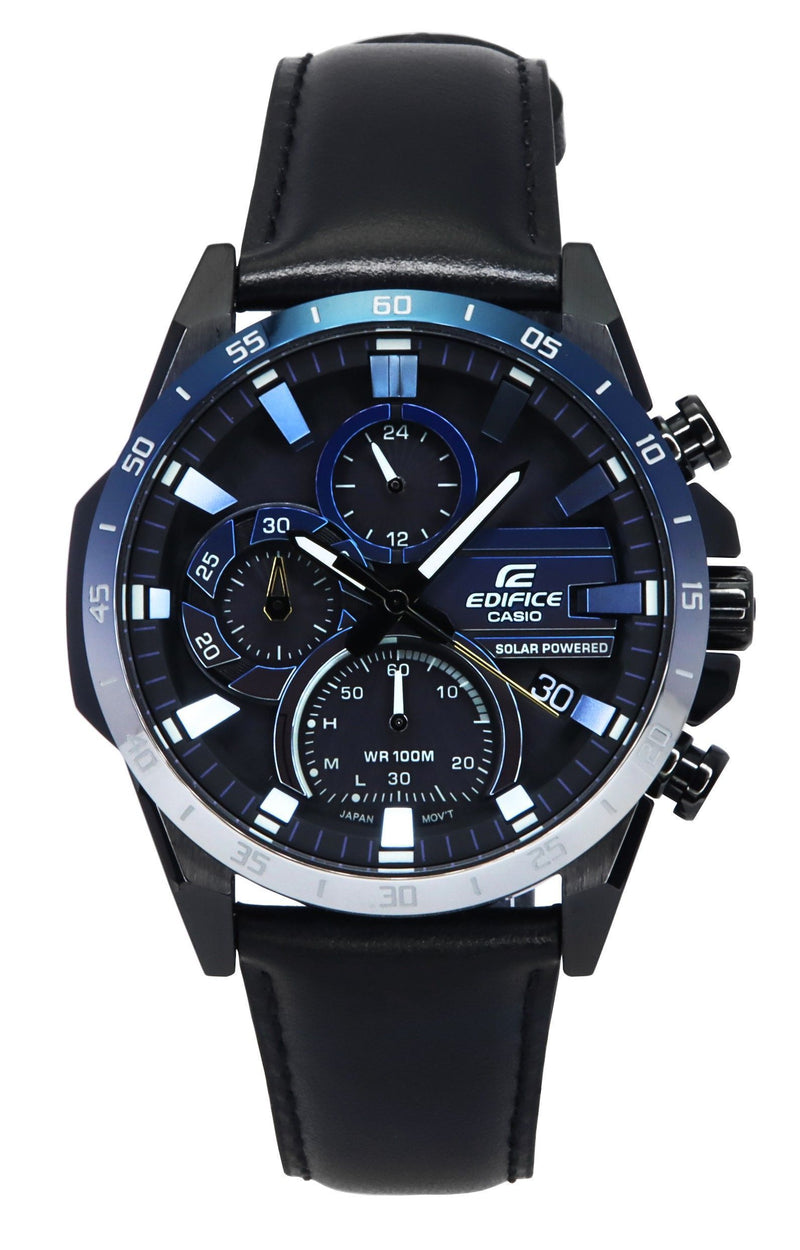 Casio Edifice Nighttime Drive Series Analog Chronograph Black Dial Solar EQS-940NL-1A 100M Men's Watch