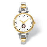 LogoArt Florida State University Elegant Ladies Two-tone Quartz Bracelet Watch