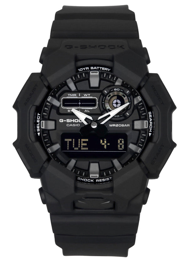 Casio G-Shock Analog Digital Bio-Based Resin Strap Black Dial Quartz GA-010-1A1 200M Mens Watch