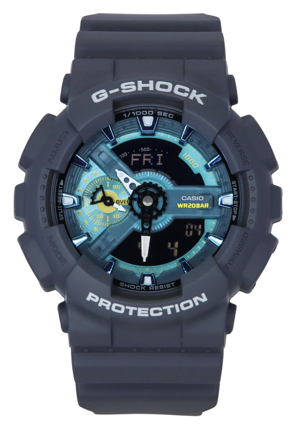 Casio G-Shock Analog Digital Bio-Based Resin Blue Dial Quartz GA-110AS-2A 200M Mens Watch