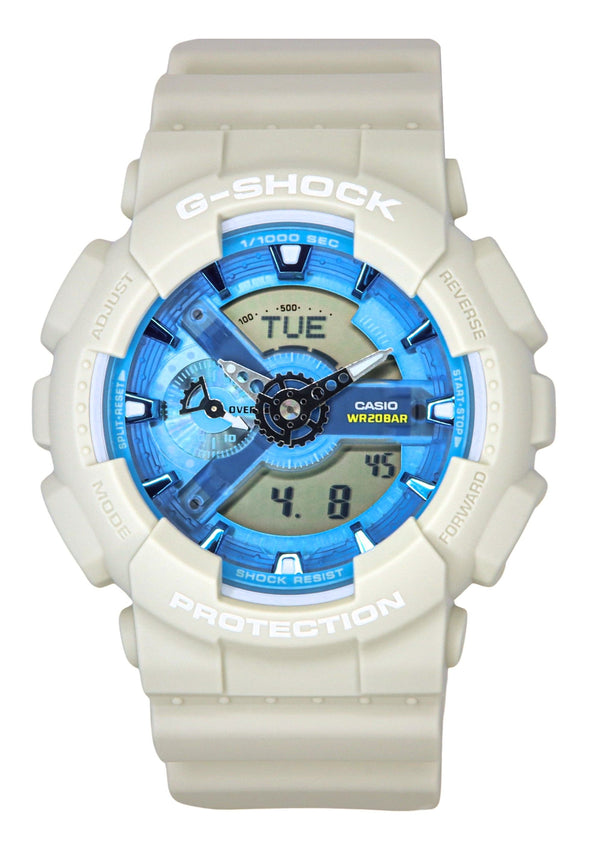 Casio G-Shock Analog Digital Bio-Based Resin Blue Dial Quartz GA-110AS-5A 200M Mens Watch
