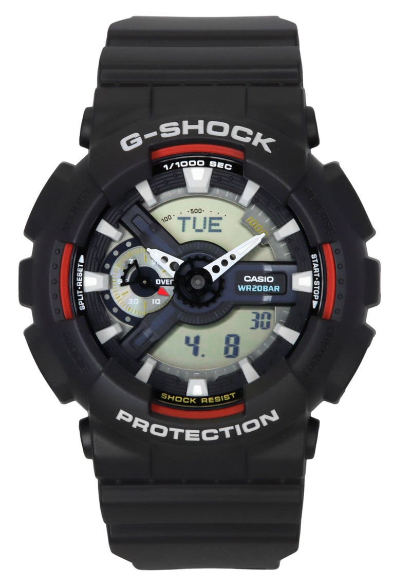 Casio G-Shock Analog Digital Bio-Based Resin Black Dial Quartz GA-110RL-1A 200M Mens Watch