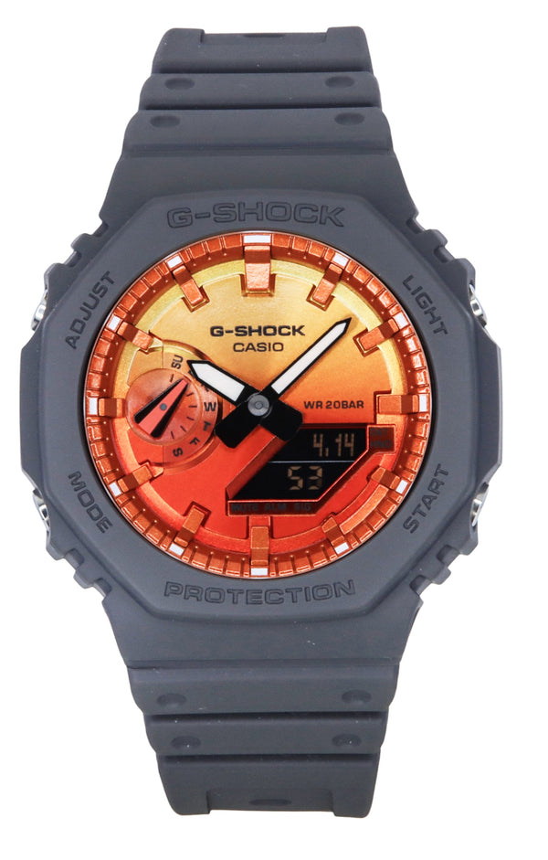 Casio G-Shock Analog Digital Bio-Based Resin Strap Multicolor Dial Quartz GA-2100FL-8A 200M Mens Watch